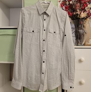 Express Mens Dress Shirts Black&White